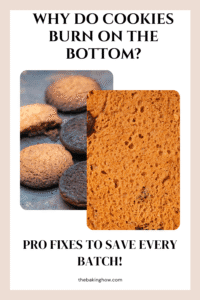 Cookies burnt on the bottom with uneven baking results