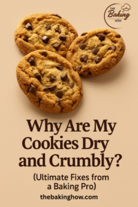 Dry and crumbly cookies on baking tray – baking mistakes guide