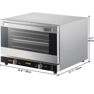 Home oven with convection heating for evenly baked cookies