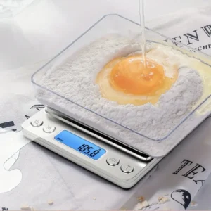 Temu digital kitchen scale for accurate cookie baking measurements