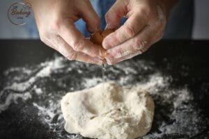 Adding egg to fix crumbly cookie dough