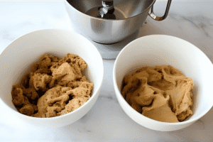 Overmixing or undermixing cookie dough leading to hard texture