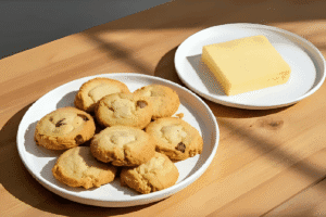 Low fat content causing hard cookie texture and reduced spread during baking