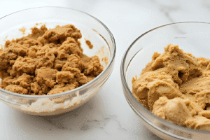 Cookie dough lacking enough liquid resulting in hard and crumbly texture