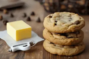 Ideal butter temperature for baking cookies.